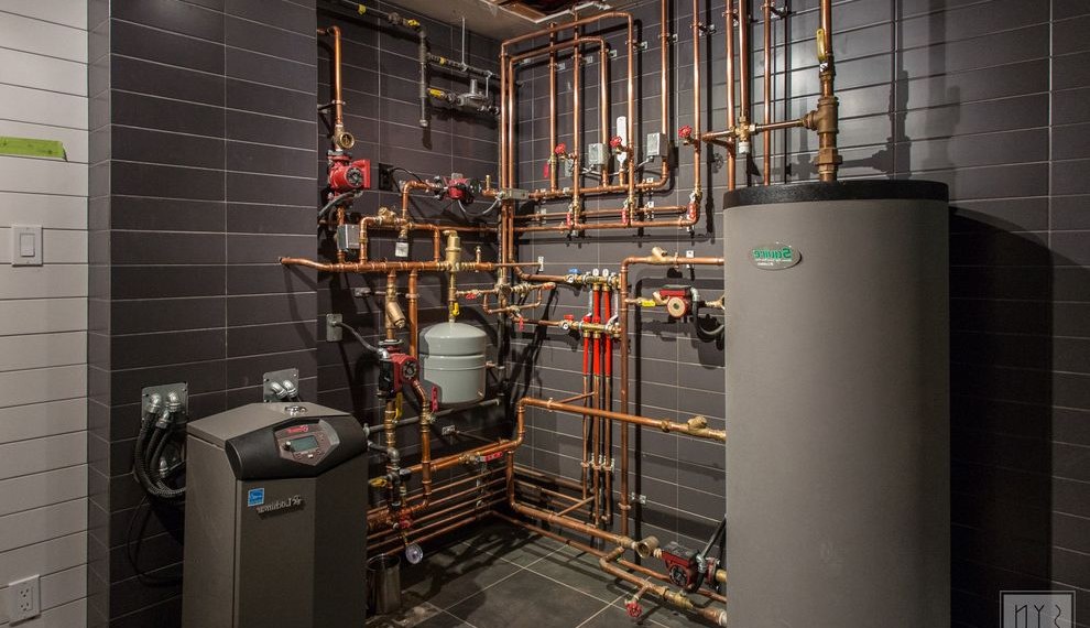 Envirotemp Water Heater Contemporary Basement with Utility Room