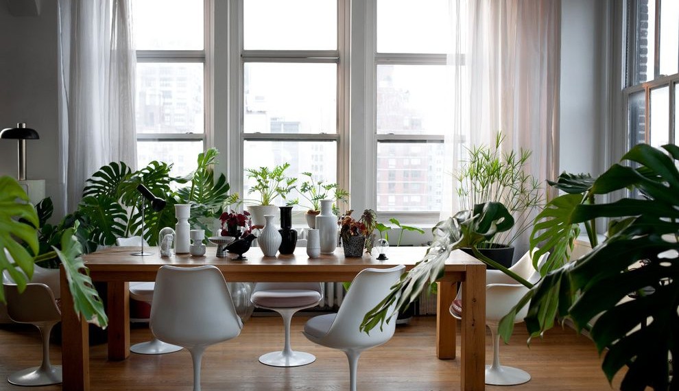 Envirotemp Water Heater Industrial Dining Room with City View