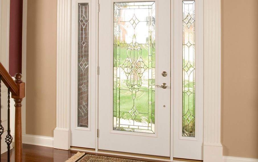 Fiberglass Front Doors Traditional Entry with Arched Doorways
