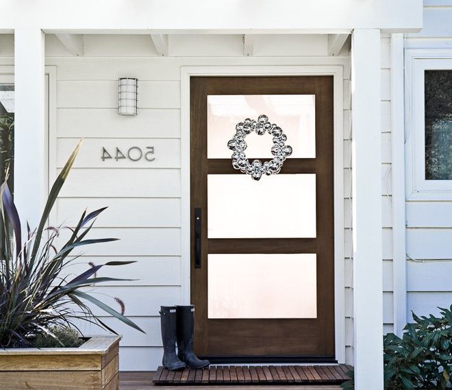 Fiberglass Front Doors Traditional Entry with Glass and Wood Front Door