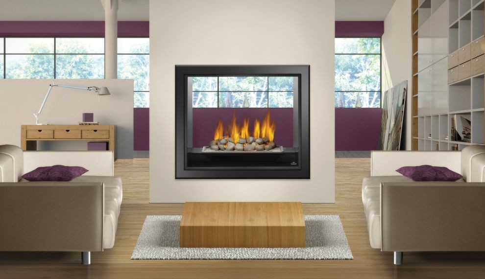 Fireplace Log Grate Contemporary Living Room with Fireplace Surrounds