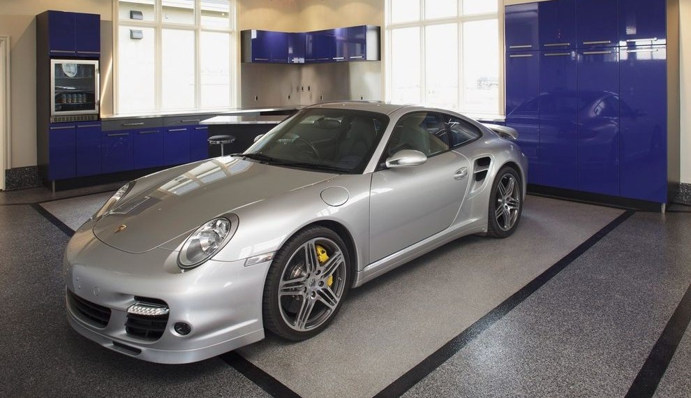 Garage Floor Sealer Contemporary Garage with Ferrari