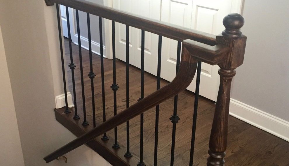 Hardwood Stair Treads Traditional Staircase with U Shaped Dark Hardwood Staircase