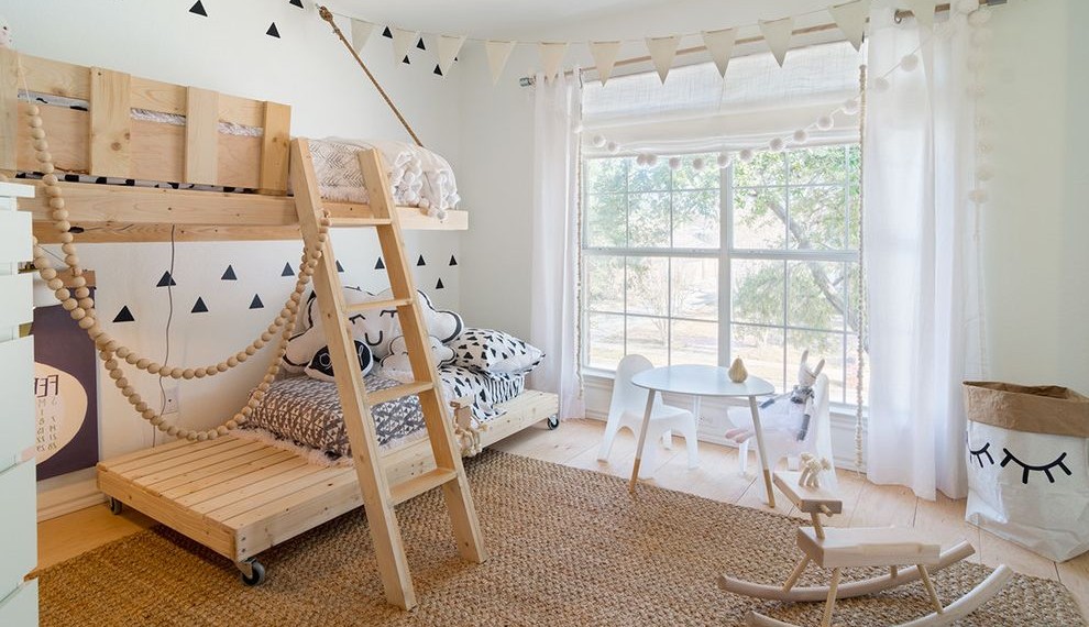 Heavy Duty Caster Wheels Scandinavian Kids with Pallet Furniture