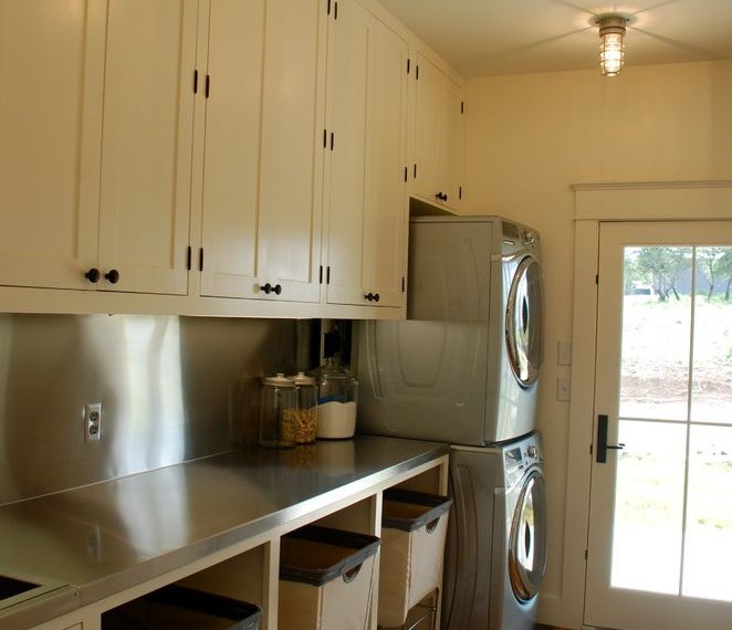 Heavy Duty Caster Wheels Traditional Laundry Room with Traditional