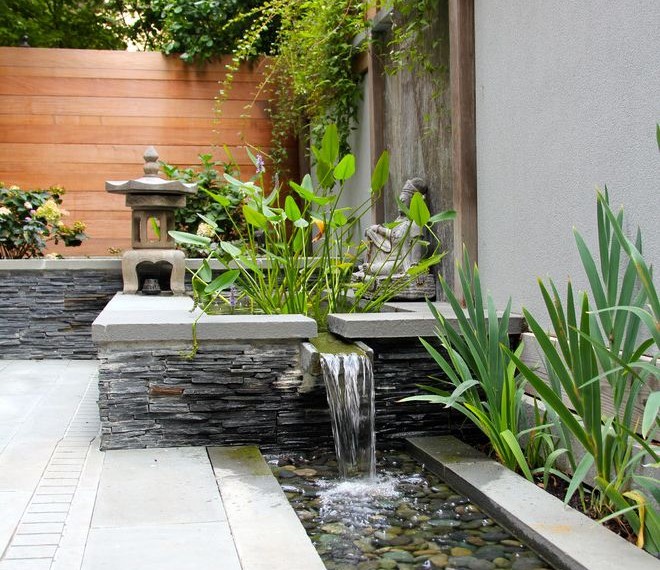 Home Water Filtration Systems Asian Patio with Drainage