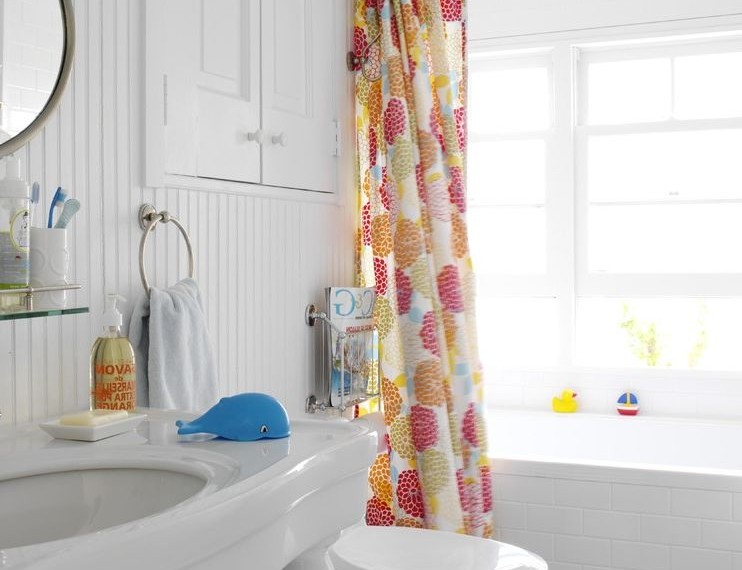 How to Get Rid of Mold in House Beach Style Bathroom with White Window Frame