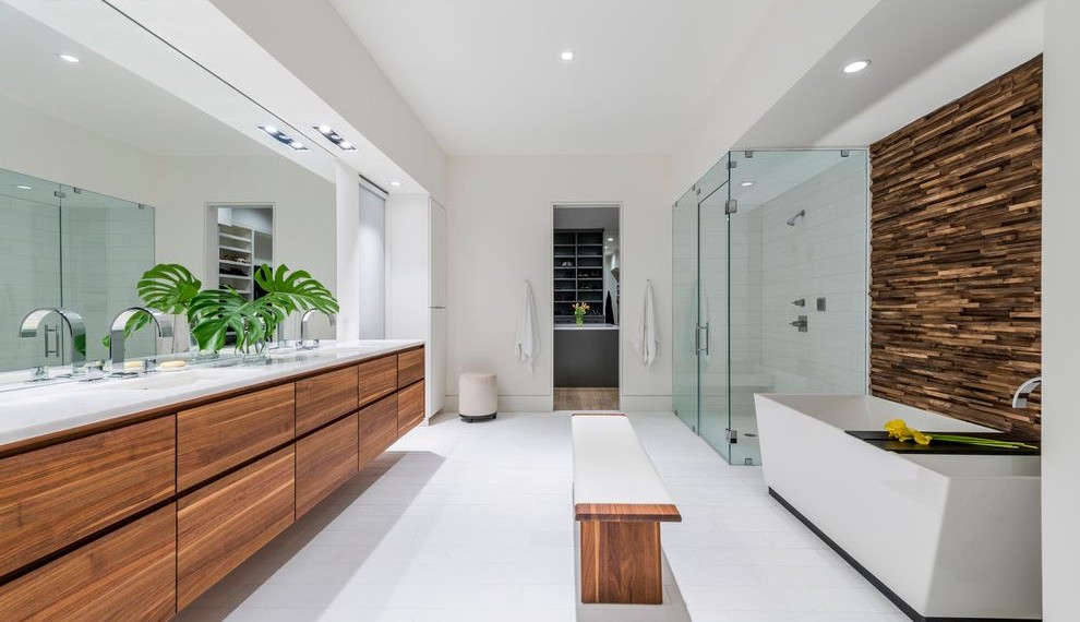 How to Restain Kitchen Cabinets Contemporary Bathroom with Bathroom Bench Ideas