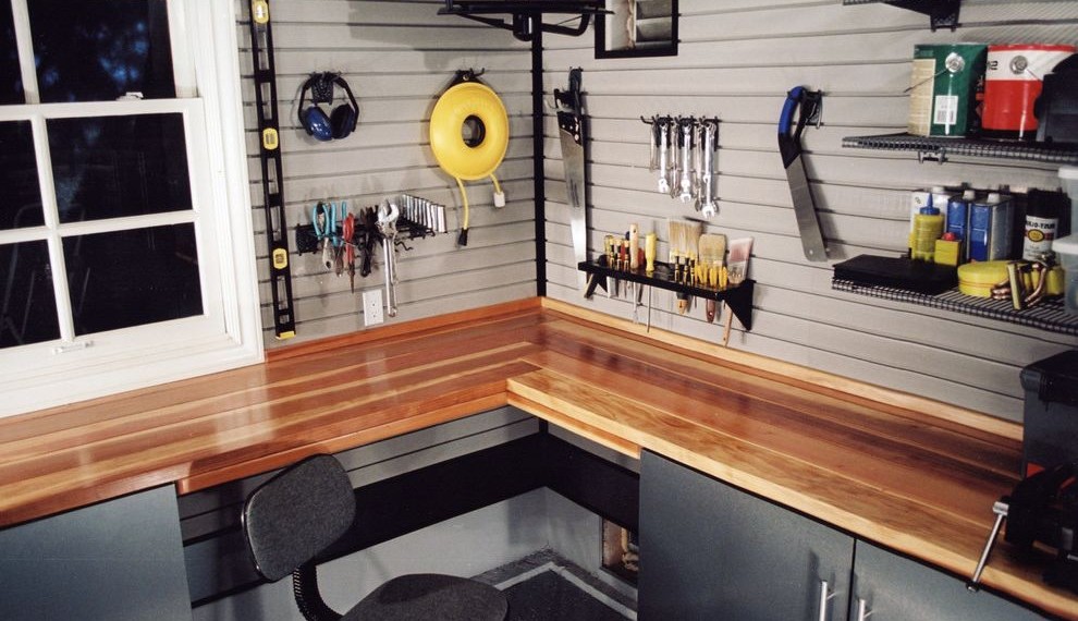 Husky Workbench Modern Shed with Workshop