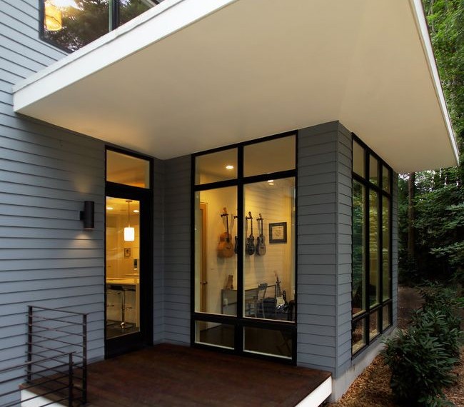 Jeld Wen Garden Window Contemporary Exterior with Cantilever