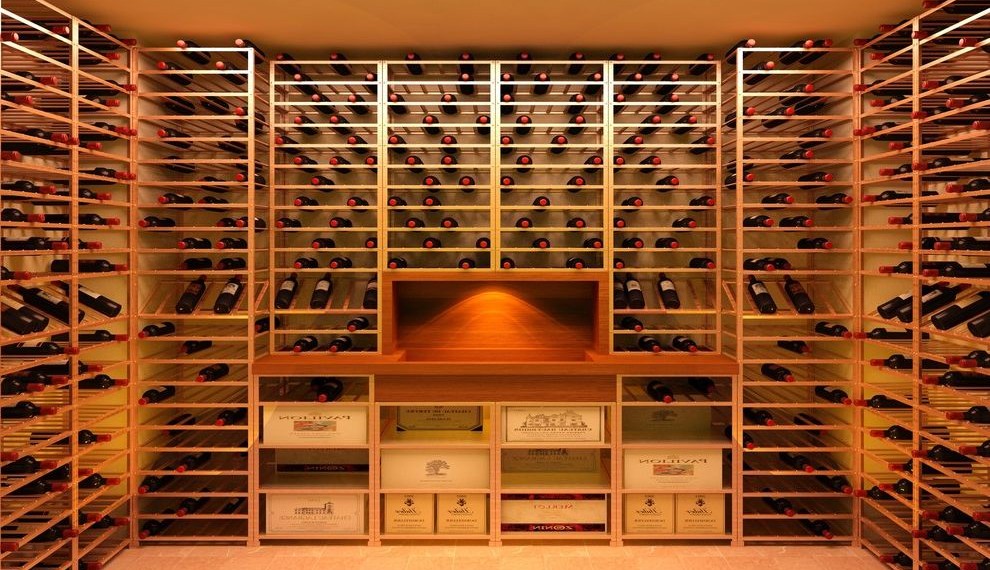 Kayak Storage Rack Traditional Wine Cellar with Wine Rooms