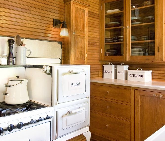 Kitchenaid Stove Top Shabby Chic Style Kitchen with Stove