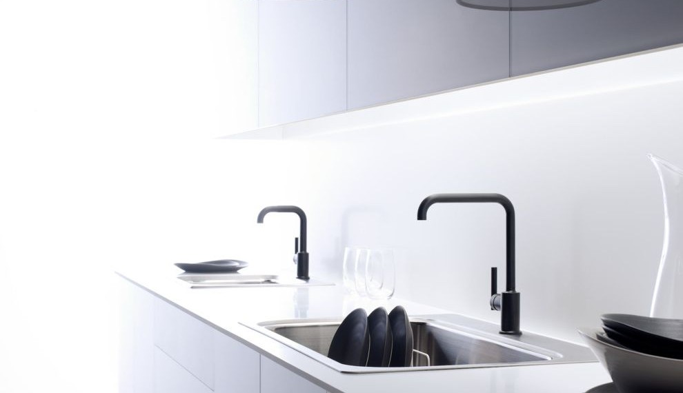 Kohler Cast Iron Sink Transitional Kitchen with Kohler Sink