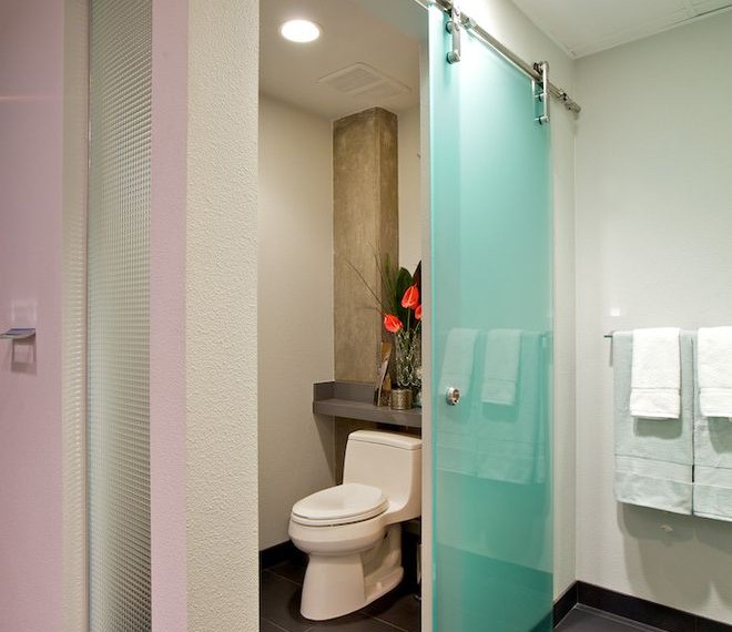 Kohler Toilet Flapper Contemporary Bathroom with Tile Floors
