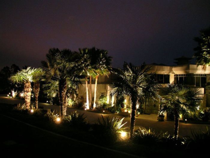 Led Landscape Lighting Kits Tropical Landscape with Garden Lighting
