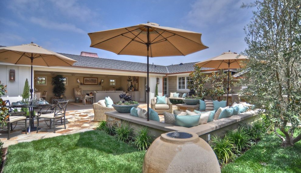 Lowes Patio Umbrella Beach Style Landscape with Pavers