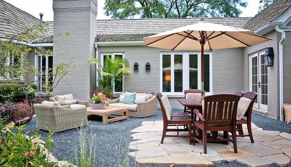 Lowes Patio Umbrella Transitional Patio with Outdoor Umbrella