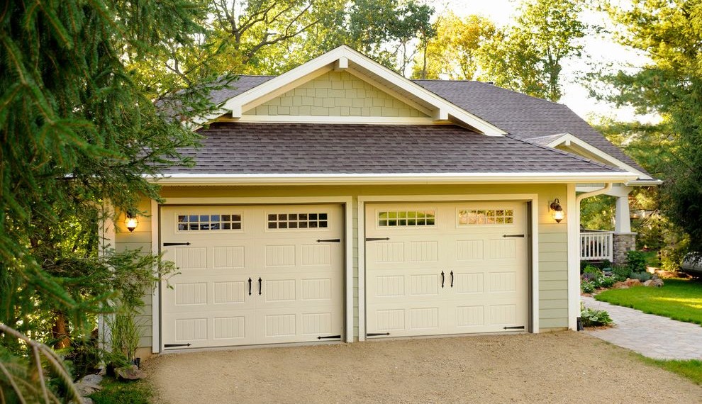 Magnetic Door Latch Traditional Garage with Garage Doors