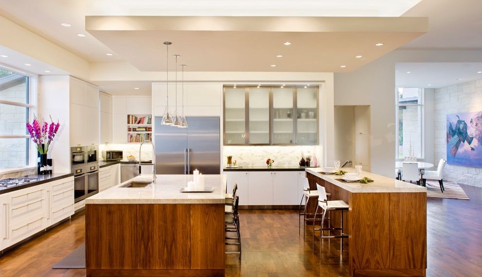 Matted Picture Frames Contemporary Kitchen with Modern