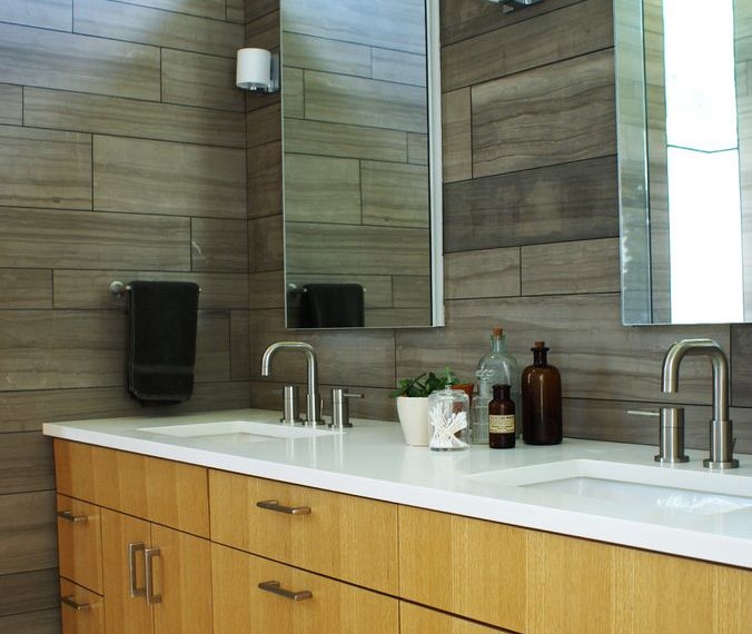 Medicine Cabinets Recessed Modern Bathroom with Bathroom Cabinets