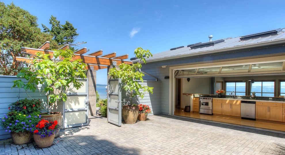 Menards Garage Door Opener Beach Style Patio with I Shaped Kitchen