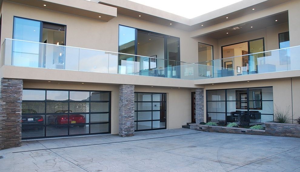 Menards Garage Door Opener Contemporary Exterior with Western Windows
