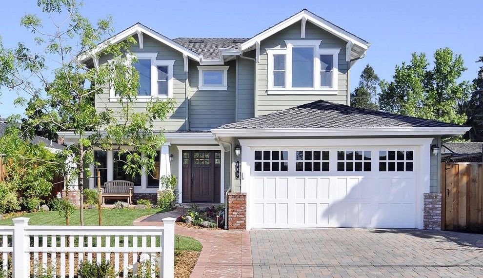 Menards Garage Door Opener Craftsman Exterior with Brick Paving