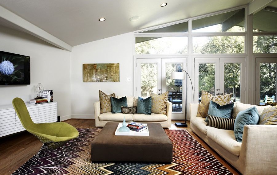 Mid Century Modern Armchair Contemporary Living Room with Mid Century Modern Sofa