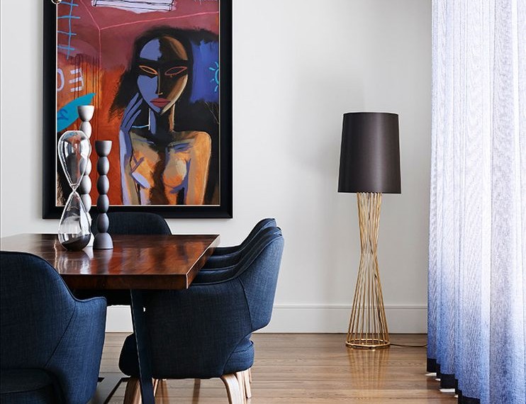Mid Century Office Chair Contemporary Dining Room with Mid Century Wall Art