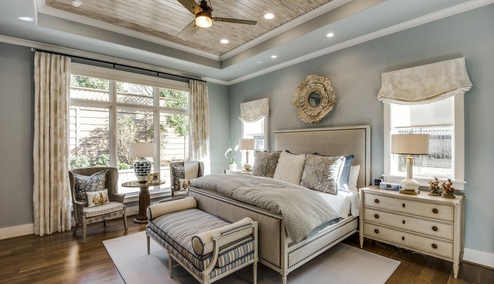 Mitre Saw Stand Farmhouse Bedroom with Upholstered Bed Frame