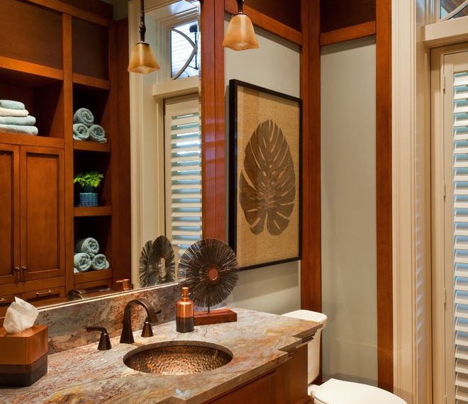 Moen Bathroom Faucet Repair Traditional Bathroom with Copper Sink