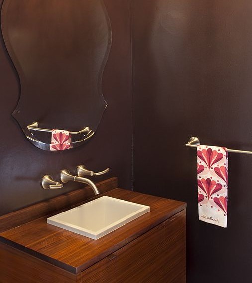 Moen Faucet Repair Contemporary Bathroom with Floating Vanity