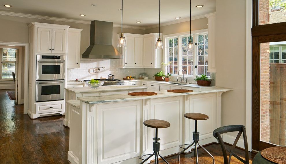 Moen Faucet Repair Traditional Kitchen with Pendant Lights