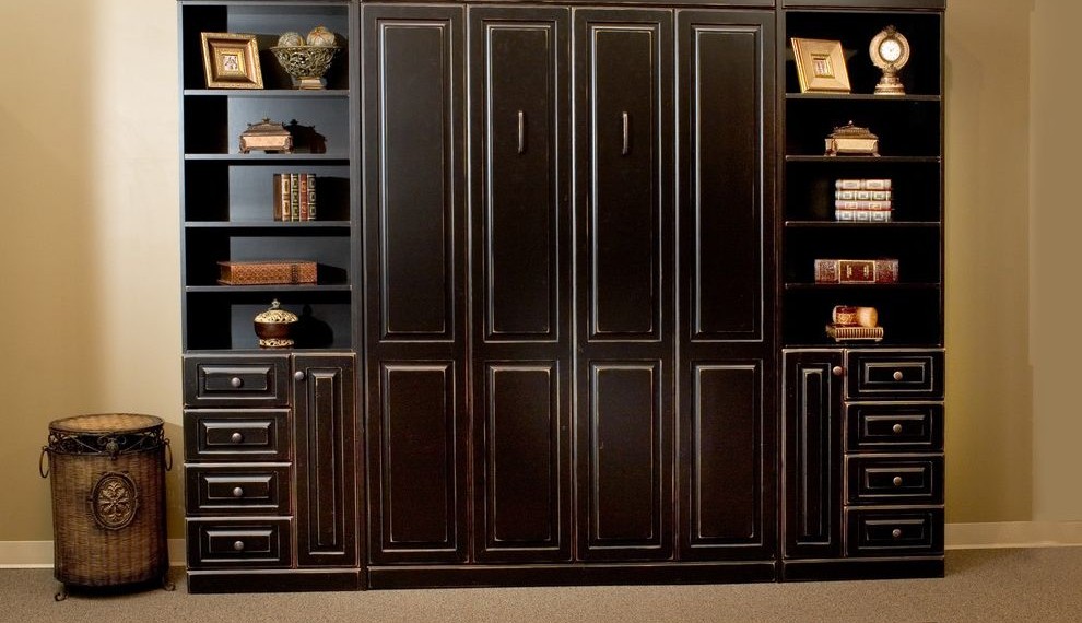 Murphy Bed Kit Traditional Bedroom with Disappearing Bed