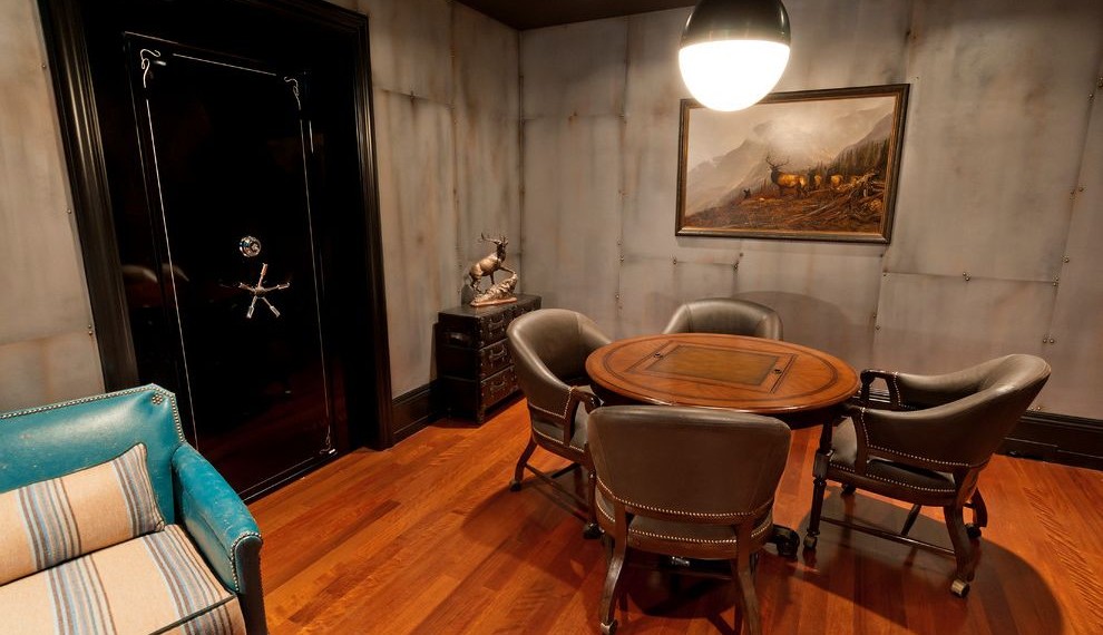 Nest Smoke Alarm Traditional Basement with Pendant