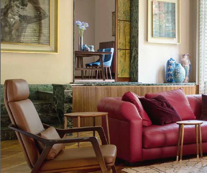 Nest Smoke Alarm Transitional Living Room with Living Room Furniture