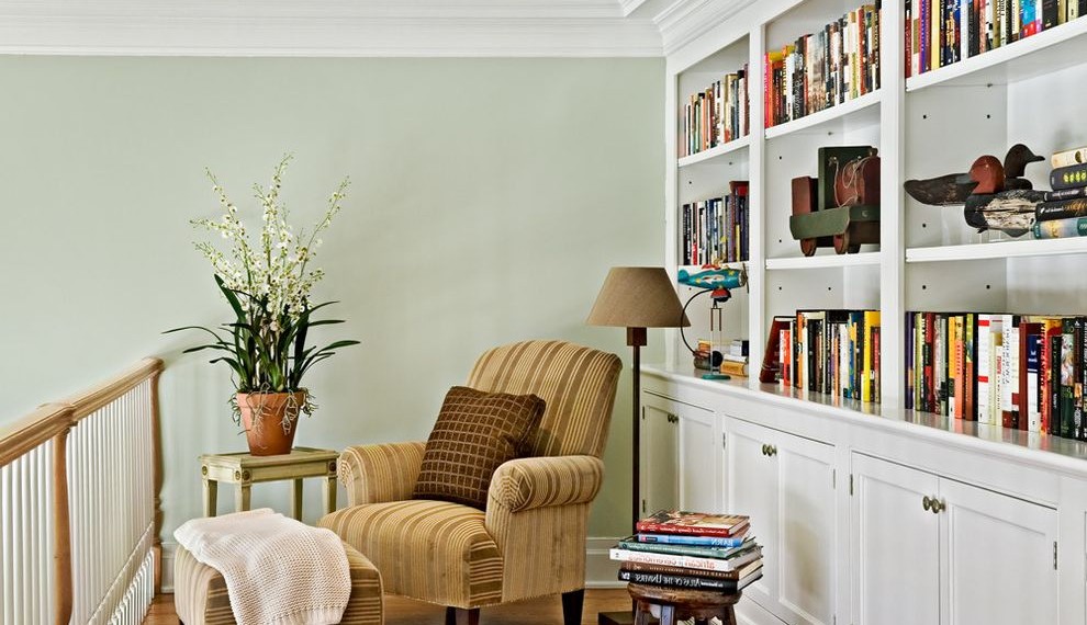 Nest Smoke Detector Farmhouse Hall with Reading Nook
