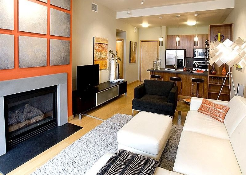 Nicole Miller Area Rugs Contemporary Living Room with Recessed Lighting