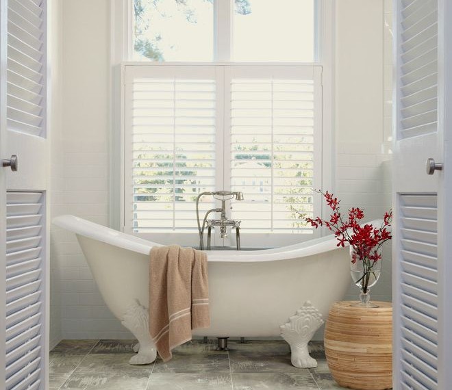 Nordictrack X11i Contemporary Bathroom with White Window Trim