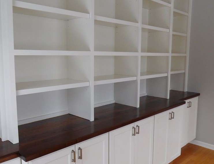 Office Organization Traditional Home Office with Built in Bookcase Ideas
