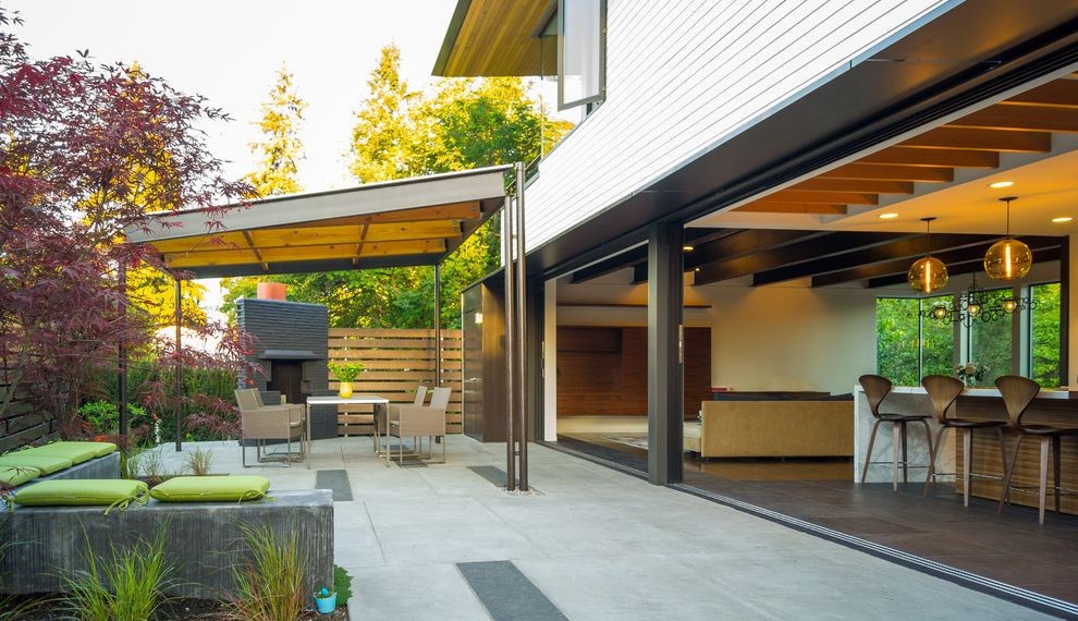 Patio Gazebos Contemporary Patio with Sleek