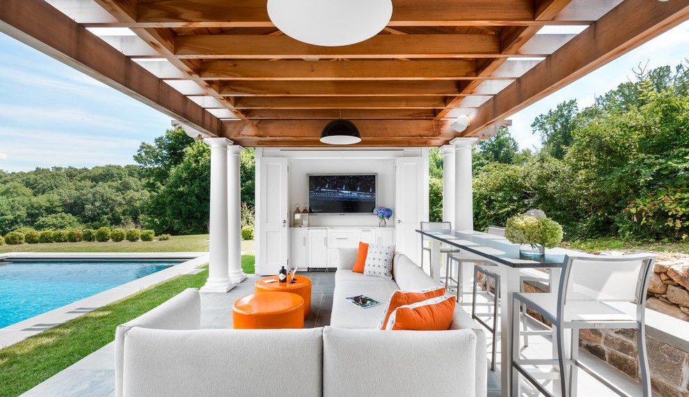 Patio Gazebos Transitional Patio with Westchester Building Designer