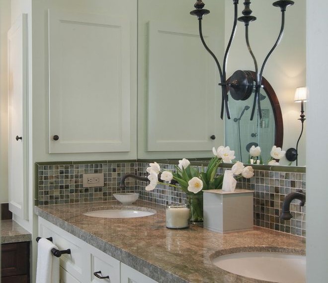 Pegasus Medicine Cabinet Traditional Bathroom with Sconce
