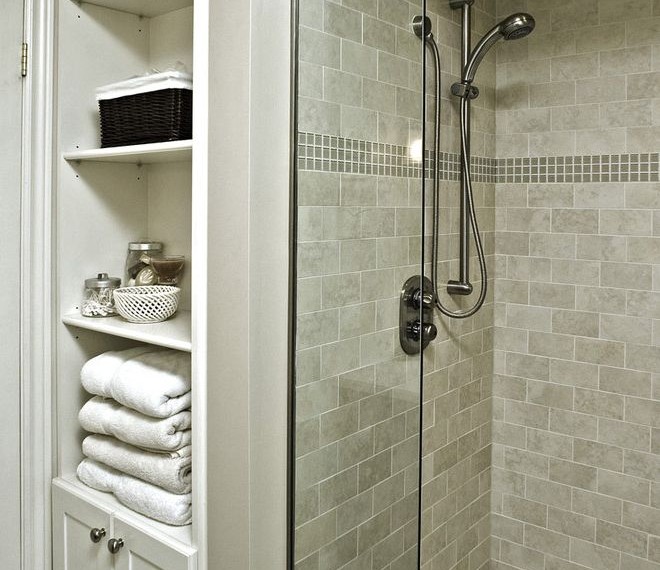 Remove Silicone Caulk Traditional Bathroom with Subway Tiles