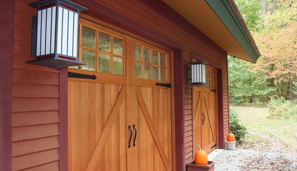 Replace Garage Door Opener Craftsman Garage with Eave