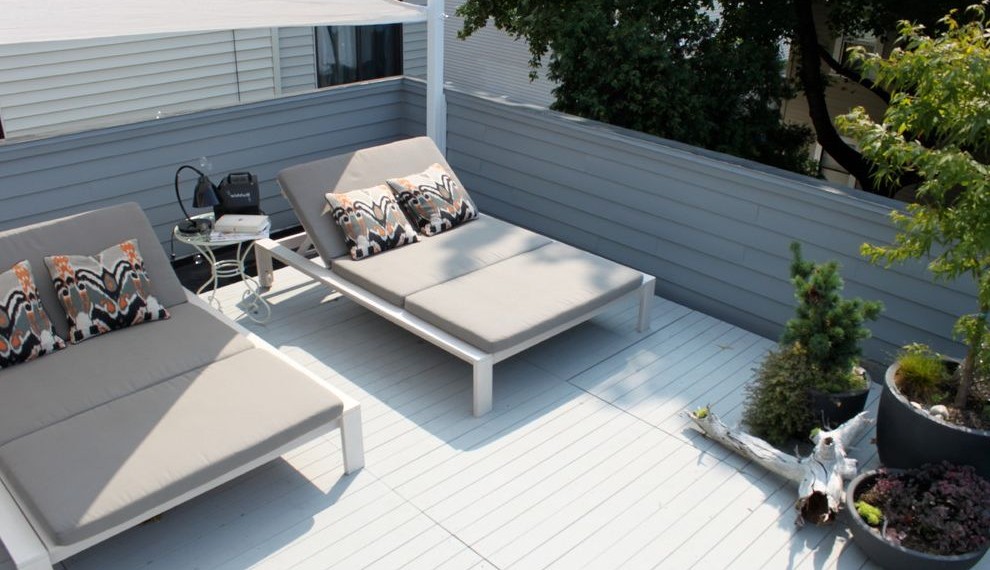 Revive Decks Contemporary Deck with Plants