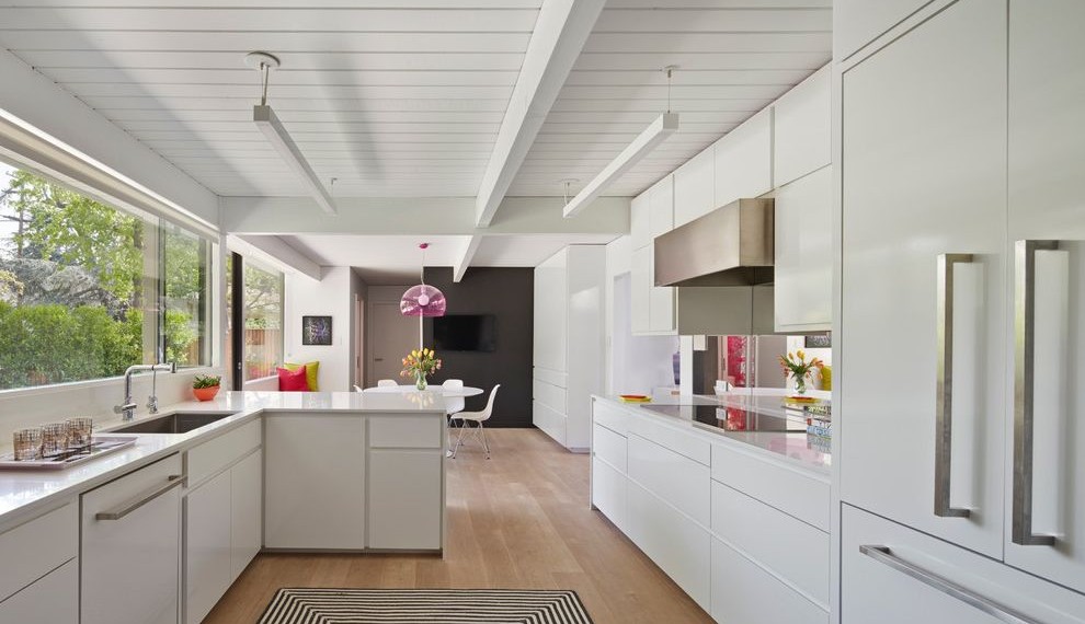 Ridge Vent Installation Midcentury Kitchen with Kitchen Dining