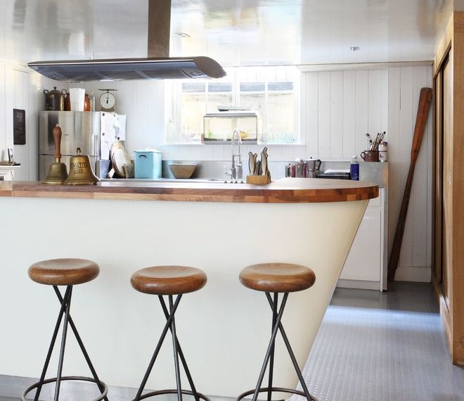 Rubber Garage Flooring Eclectic Kitchen with Bespoke