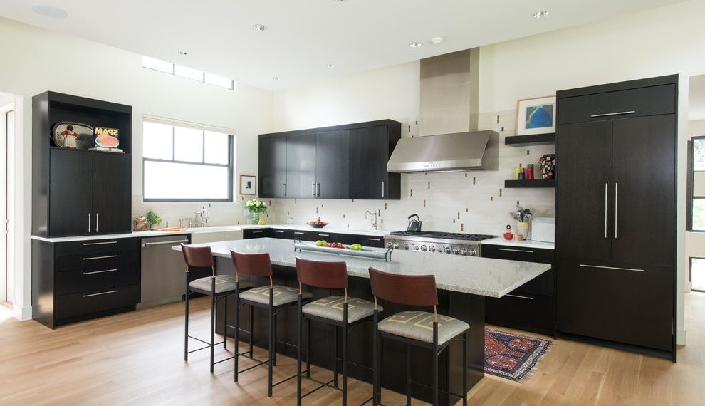 Rust Stain Remover Modern Kitchen with Black Kitchen Cabinets