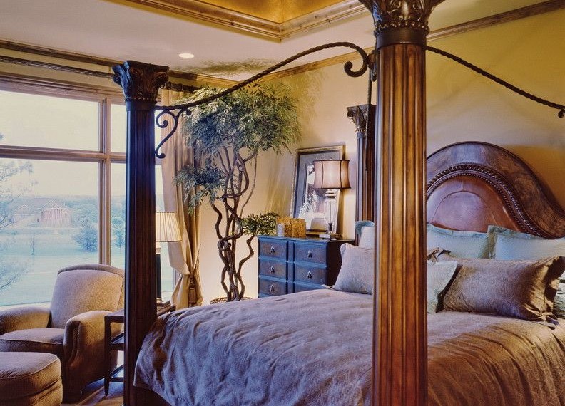 Rustic King Bed Frame Rustic Bedroom with Four Poster Bed